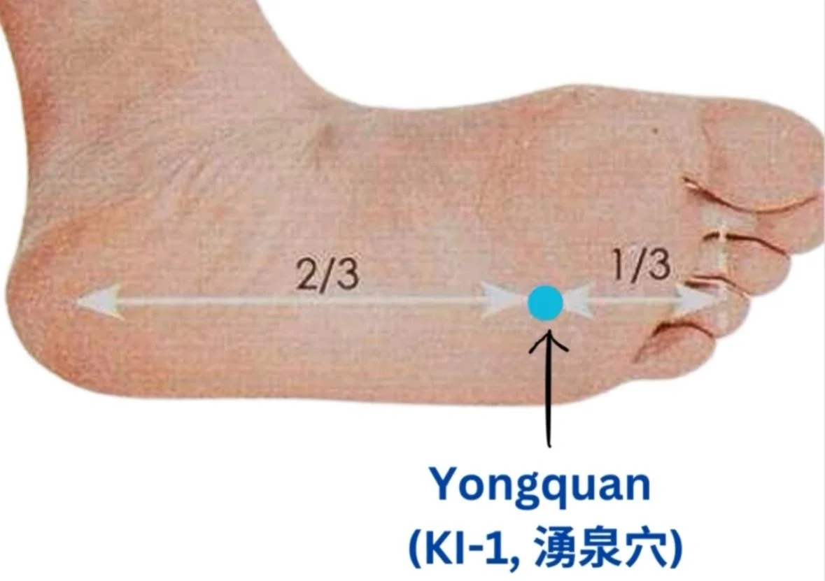 Yongquan (KI-1, 湧泉穴) 